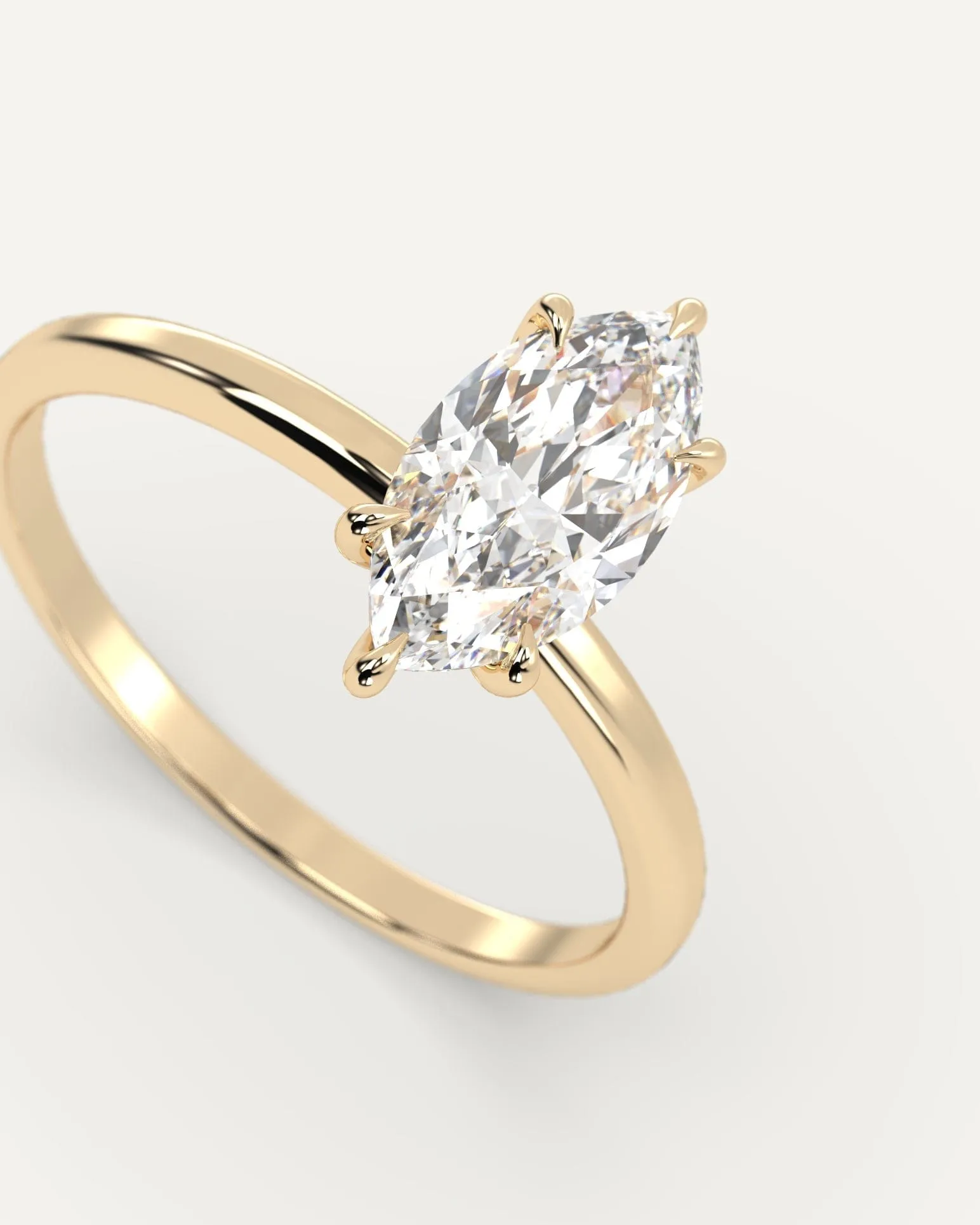 1 carat Marquise Cut Diamond Ring