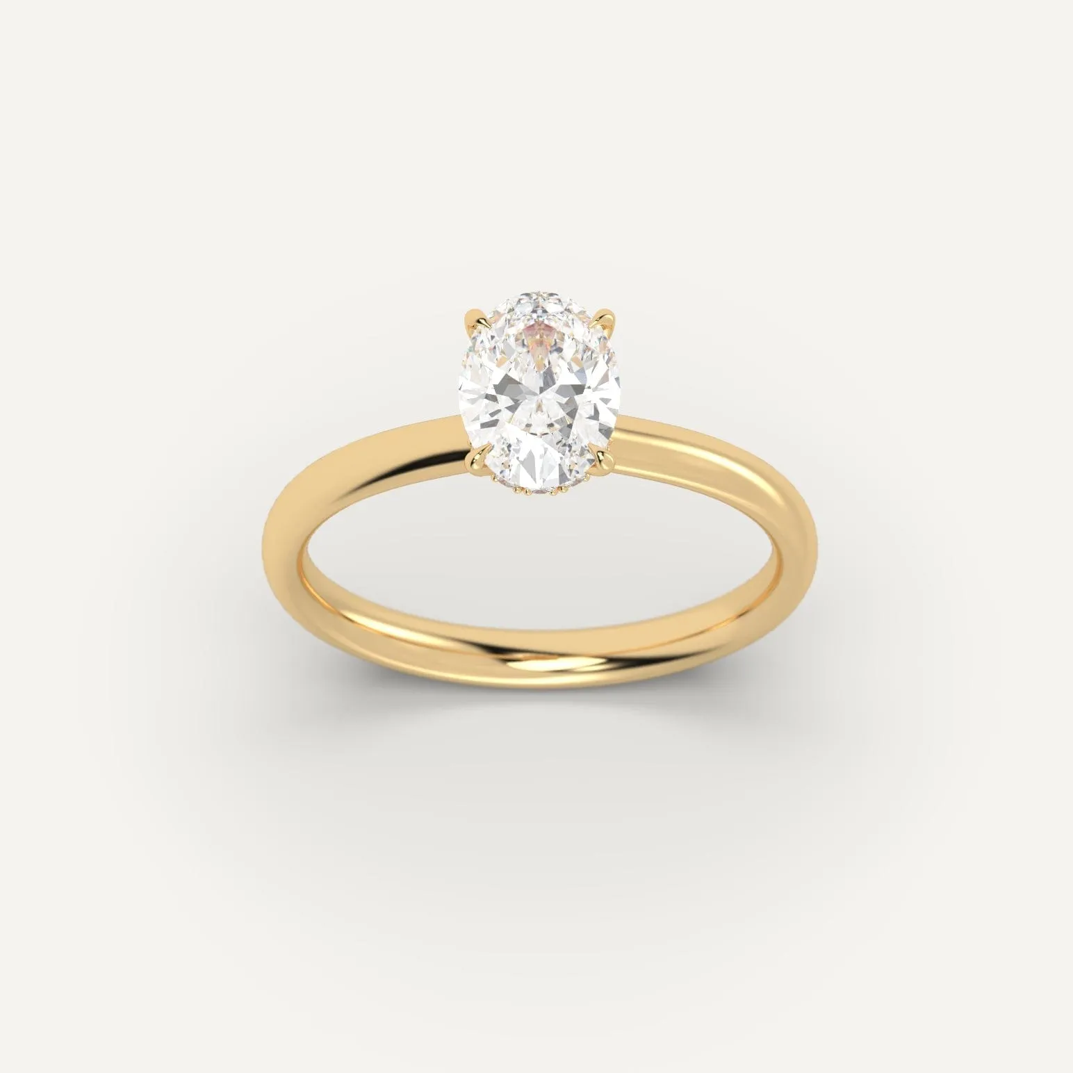 1 carat Oval Cut Diamond Ring