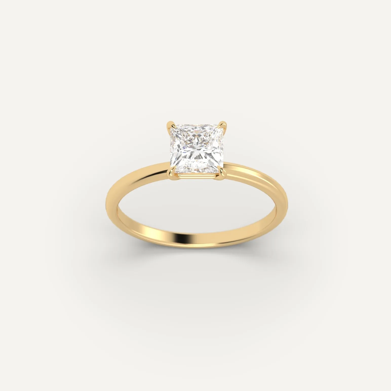 1 carat Princess Cut Diamond Ring