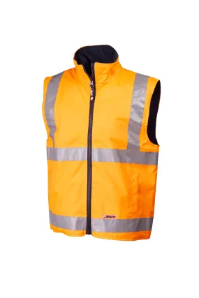 7WVHT80 VEST MASTER WINTERMATE REVERSIBLE HI VIS D/N 2 TONE POLY/PU SHELL