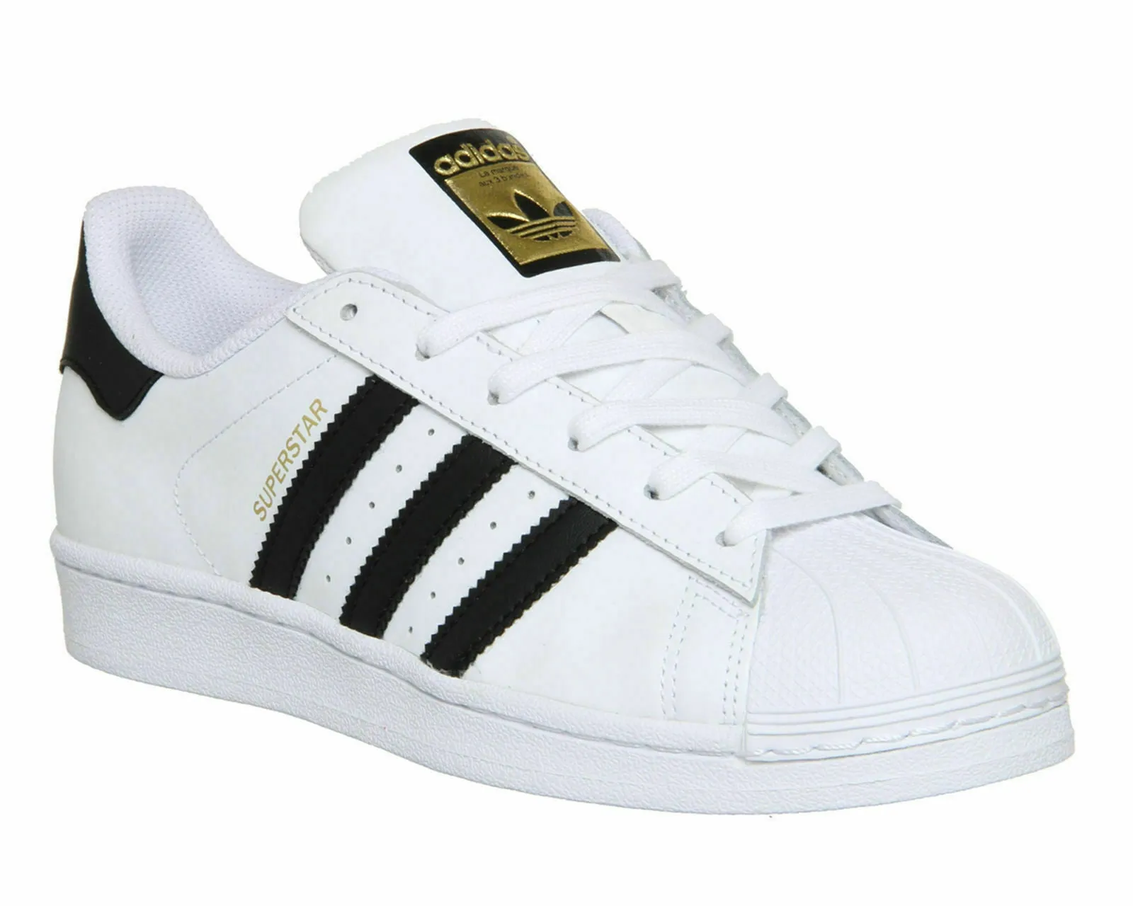 Adidas Superstar Unisex Men's Women's WHITE BLACK FOUNDATION Trainers Shoes