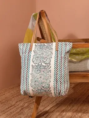 ALBANIA - BLOCK PRINT TOTE BAG