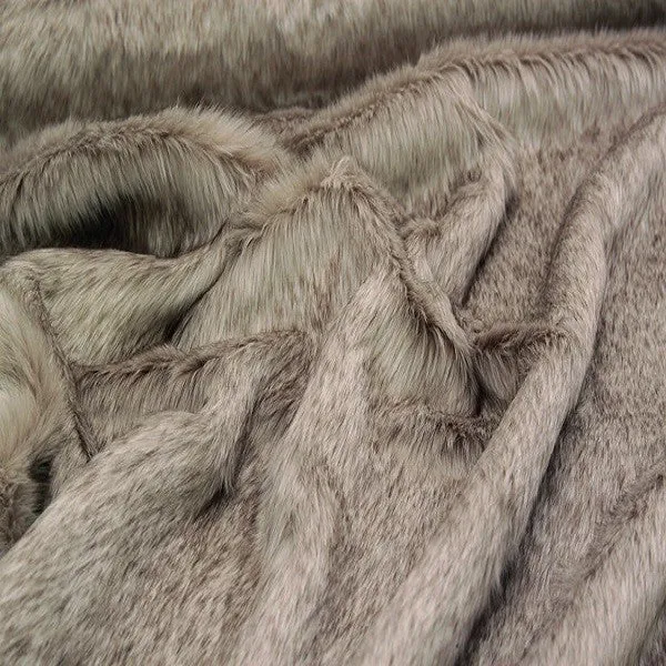 Animal Faux Fur Throw - Siberian Wolf