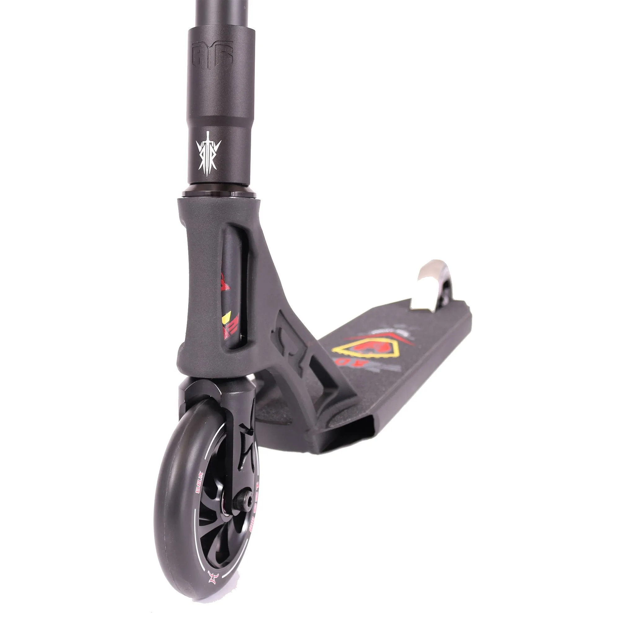 AO Scooters 2017 Stealth 4 Kids Complete Stunt Scooter, Black