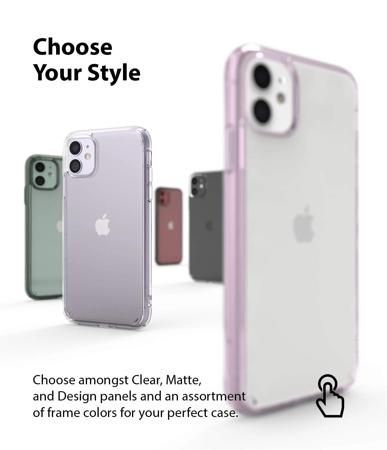 Apple iPhone 11 Back Cover Case | Fusion Matte  Frost Clear