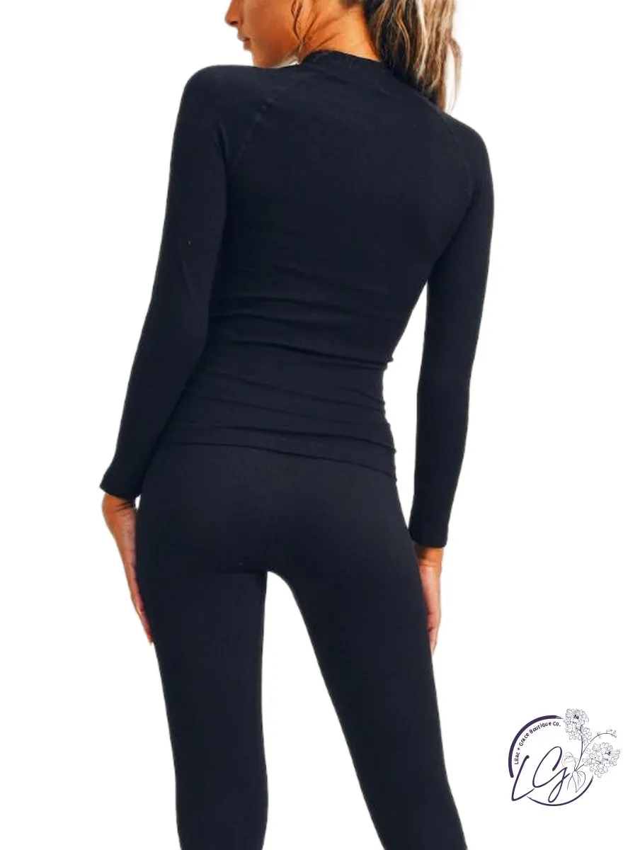 Athletic Ribbed Seamless Jacket