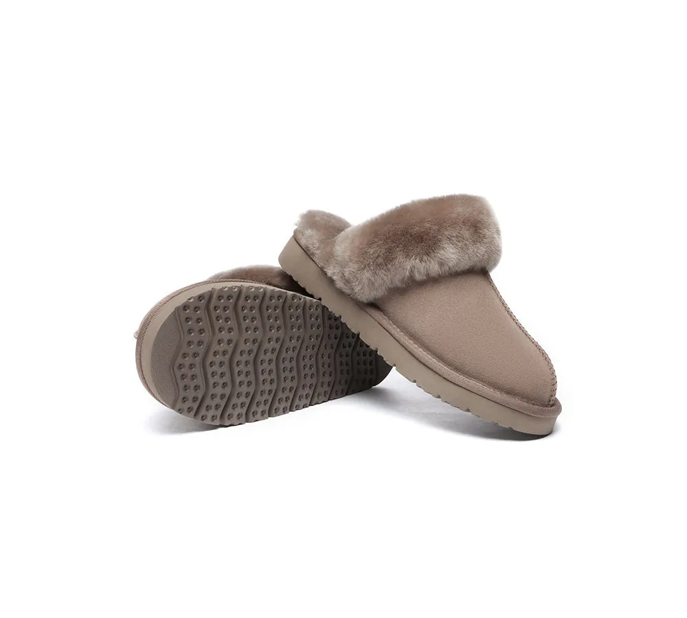 AUSTRALIAN SHEPHERD® UGG Women Premium Sheepskin Wool Muffin Slippers Special