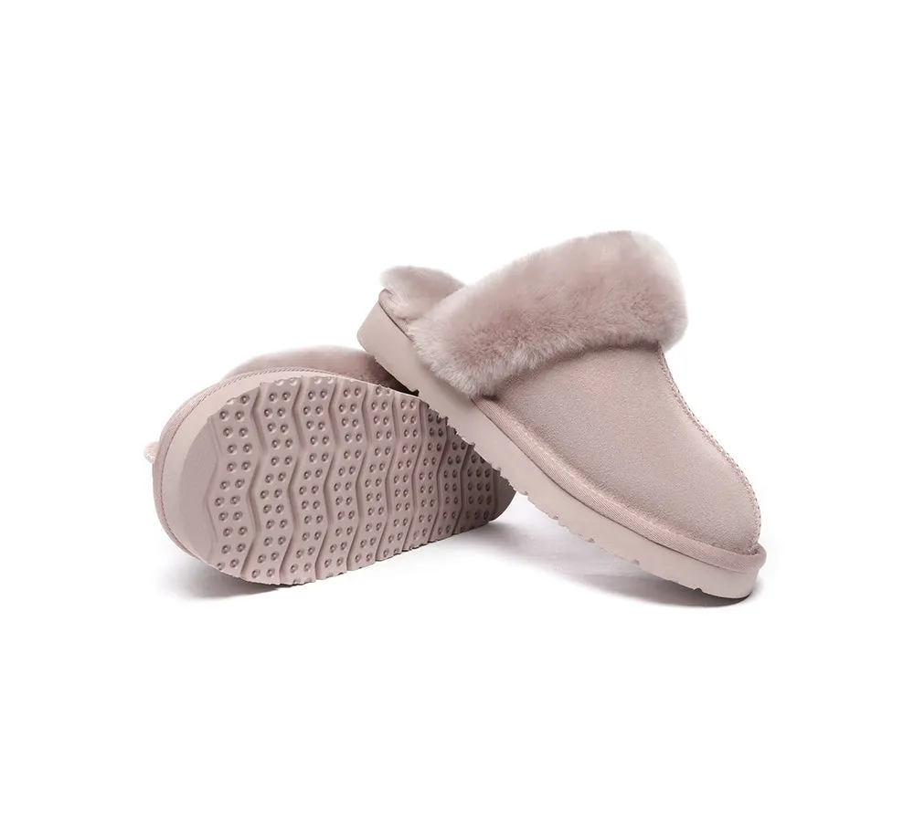 AUSTRALIAN SHEPHERD® UGG Women Premium Sheepskin Wool Muffin Slippers Special