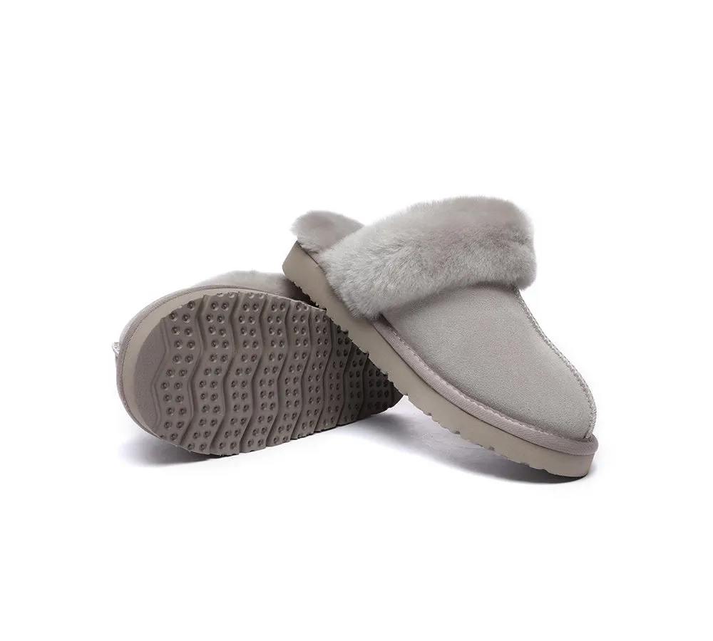 AUSTRALIAN SHEPHERD® UGG Women Premium Sheepskin Wool Muffin Slippers Special