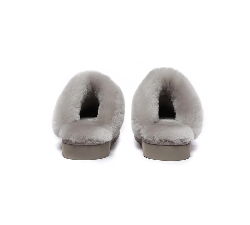 AUSTRALIAN SHEPHERD® UGG Women Premium Sheepskin Wool Muffin Slippers Special