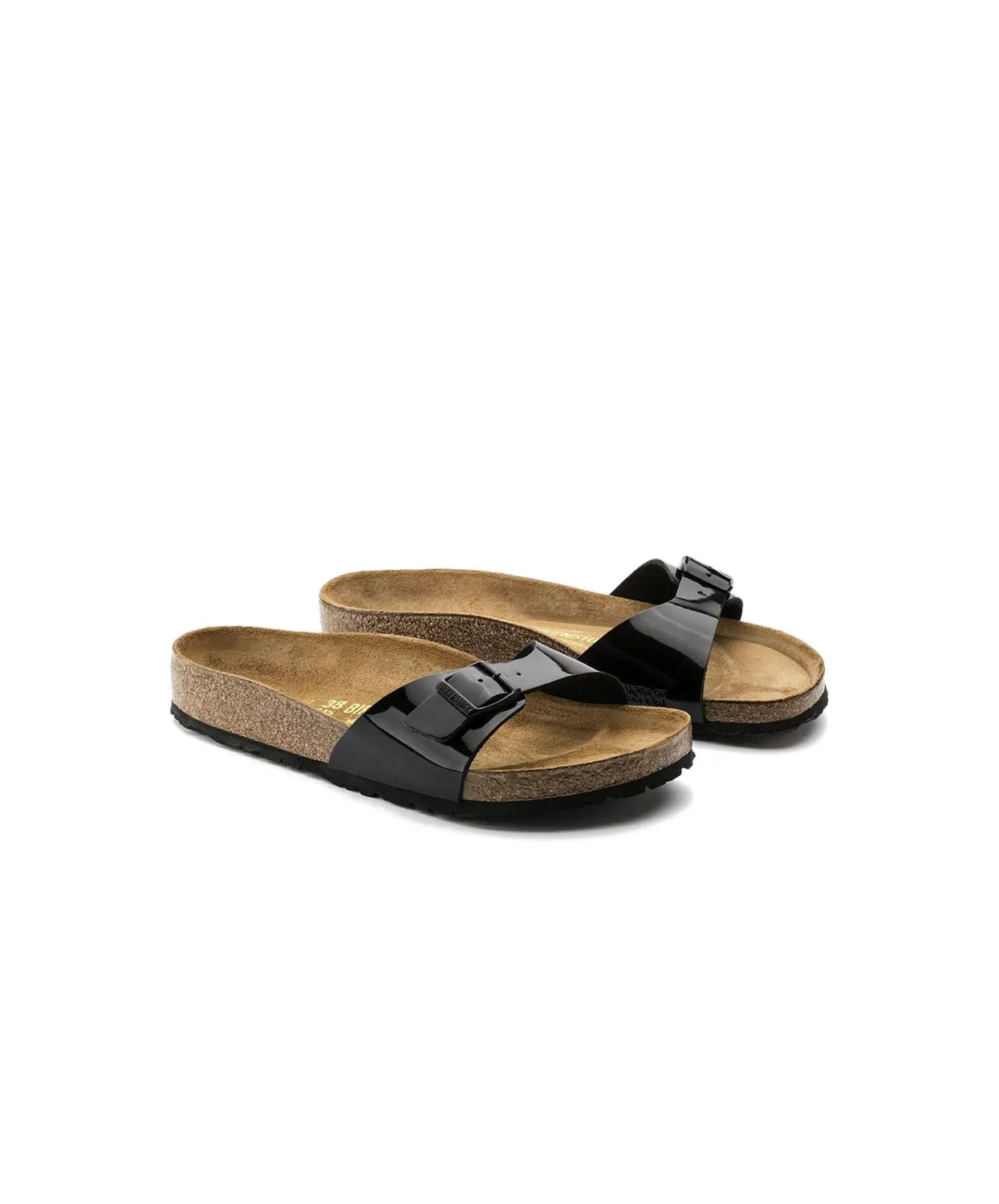 Birkenstock Madrid Birko-Flor Black Patent Sandals