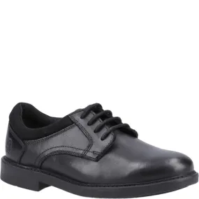 Black Lace Up Tommy XL Senior School Shoes