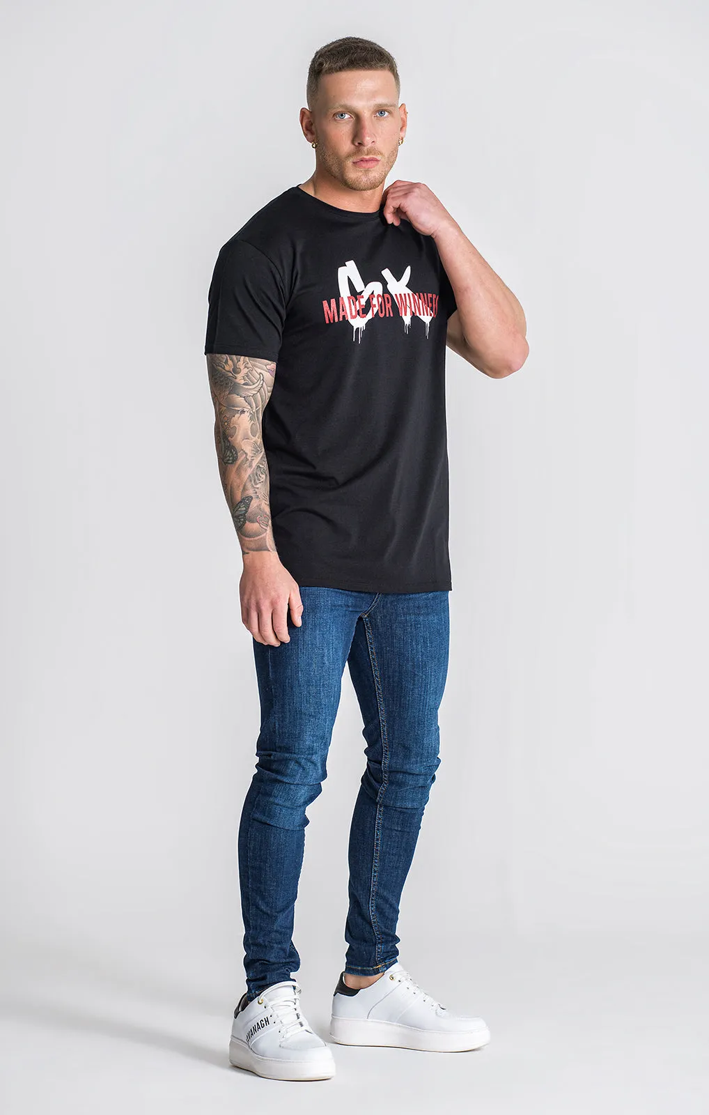 Black Winners Pain Tee