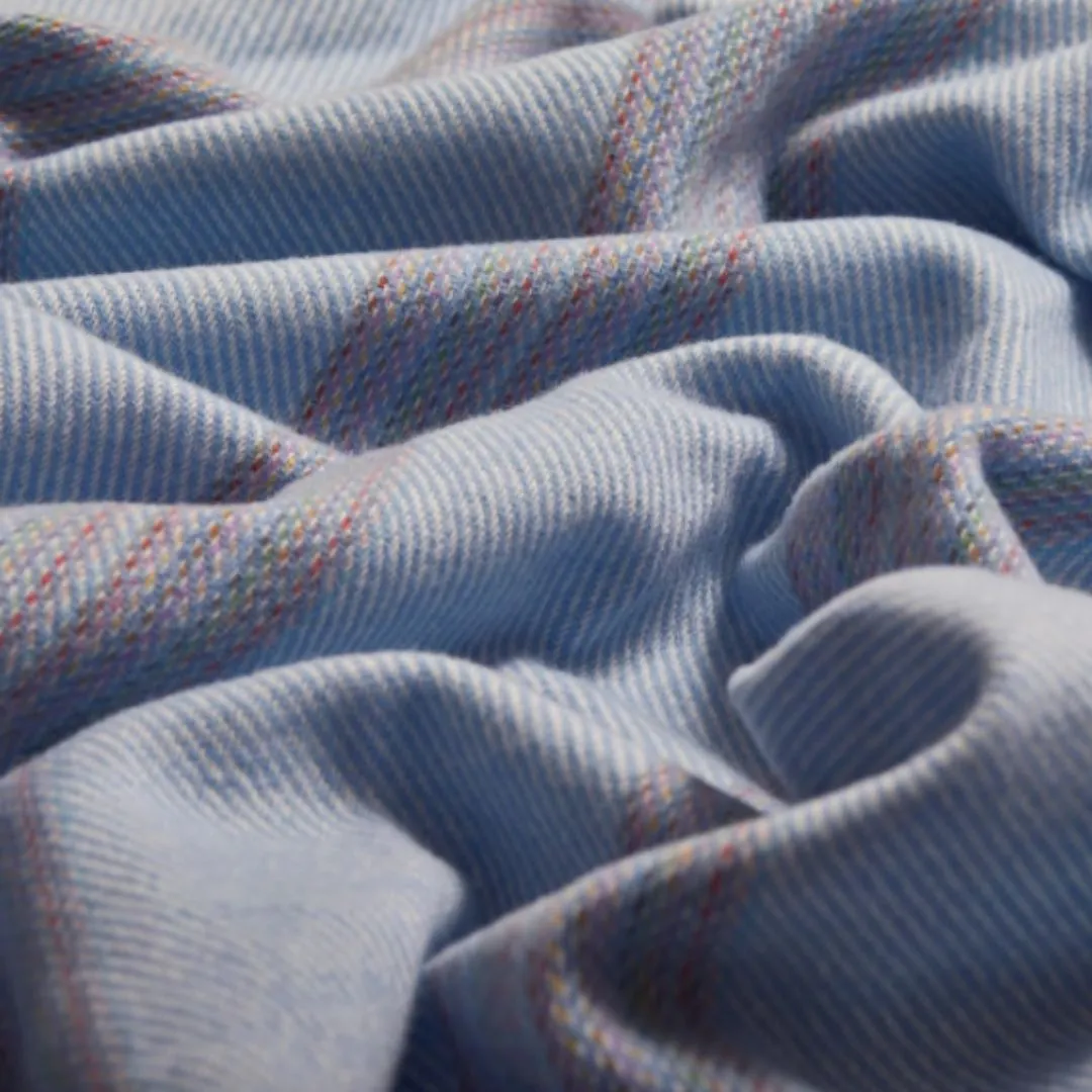 Blue Irish Woollen Blanket | Throw