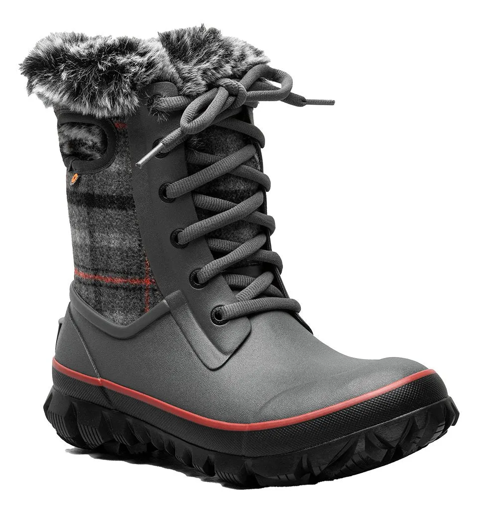 Bogs Women's Arcata Cozy Plaid Dark Grey Multi