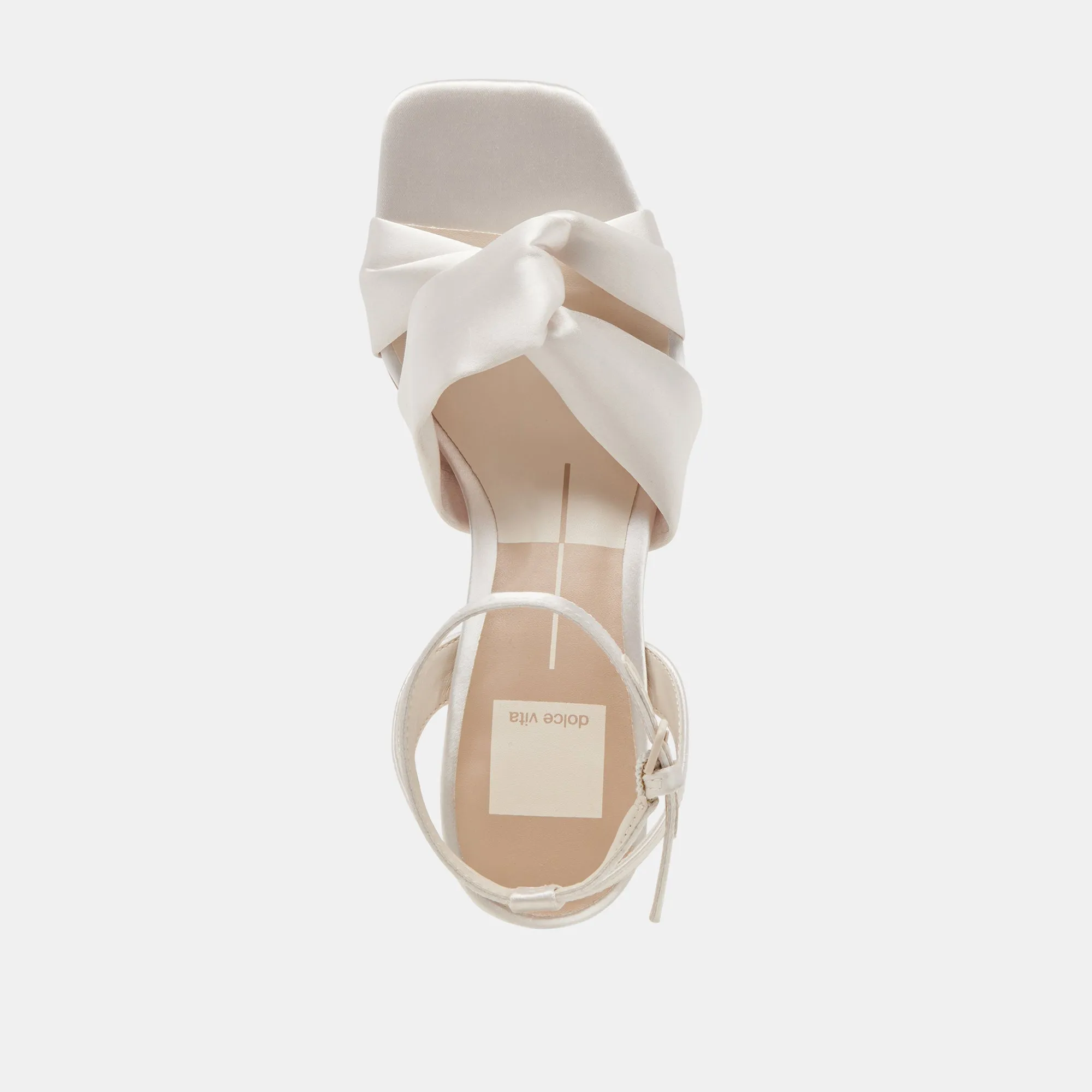 BRENNA HEELS IVORY SATIN