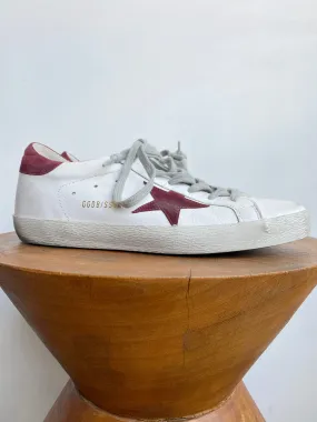 BURGUNDY SUPERSTAR SNEAKERS