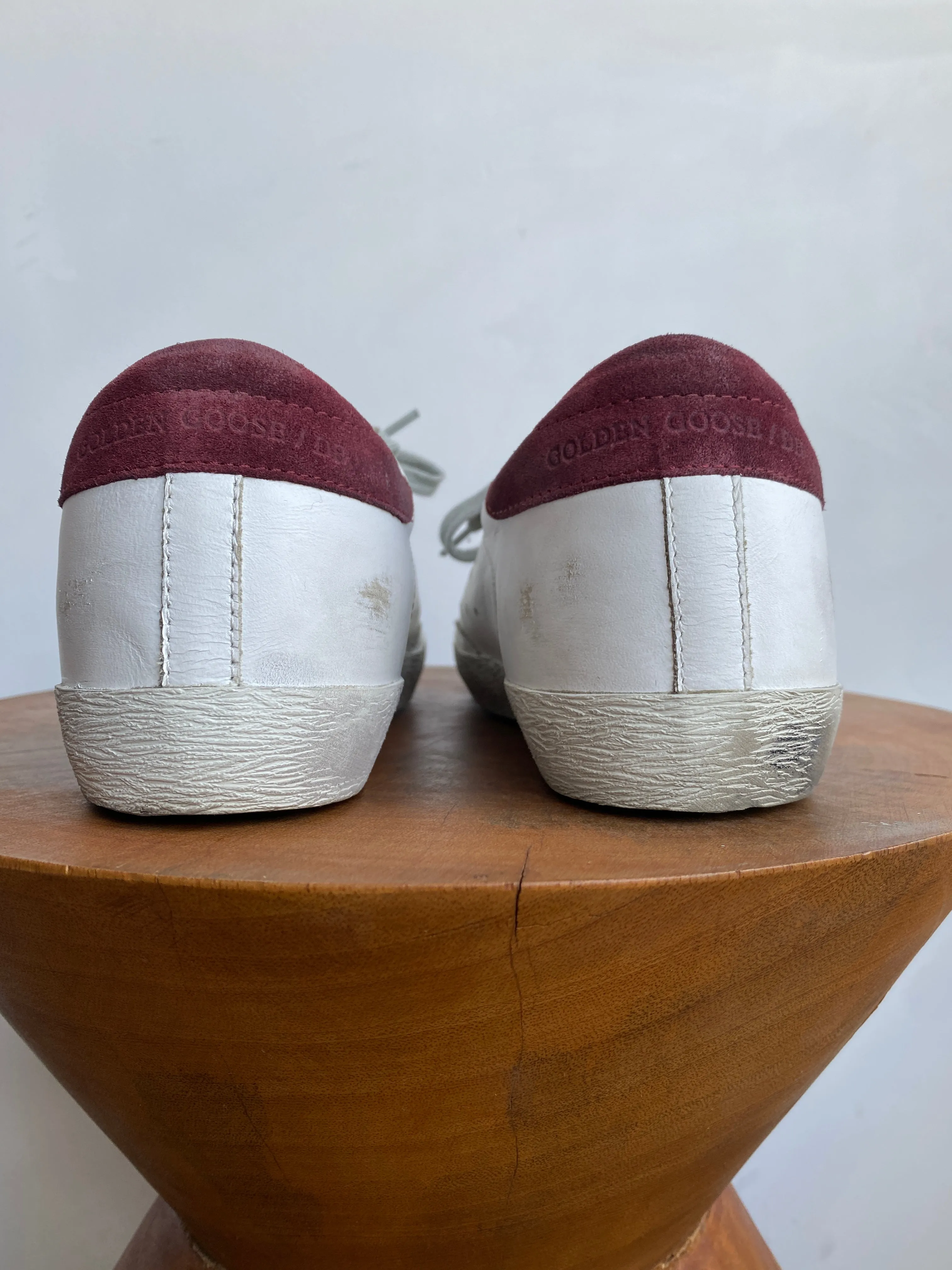 BURGUNDY SUPERSTAR SNEAKERS