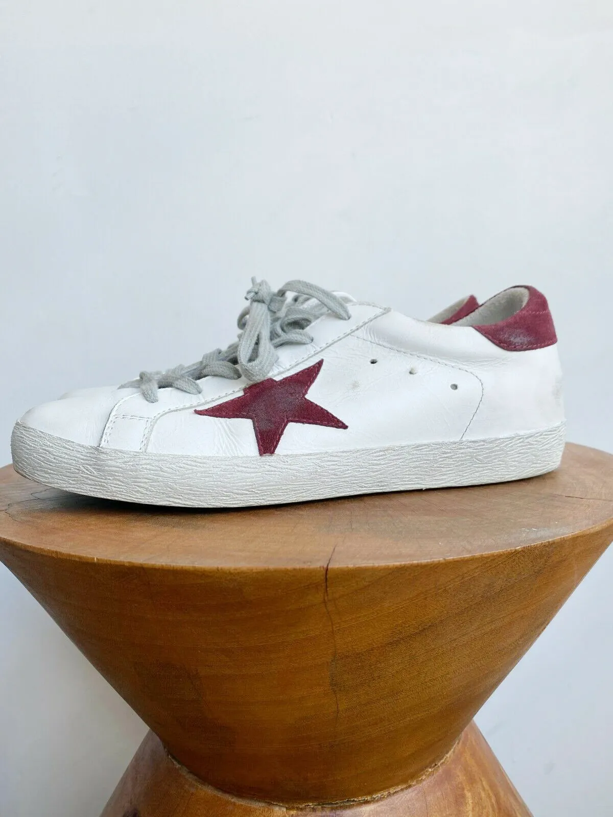 BURGUNDY SUPERSTAR SNEAKERS