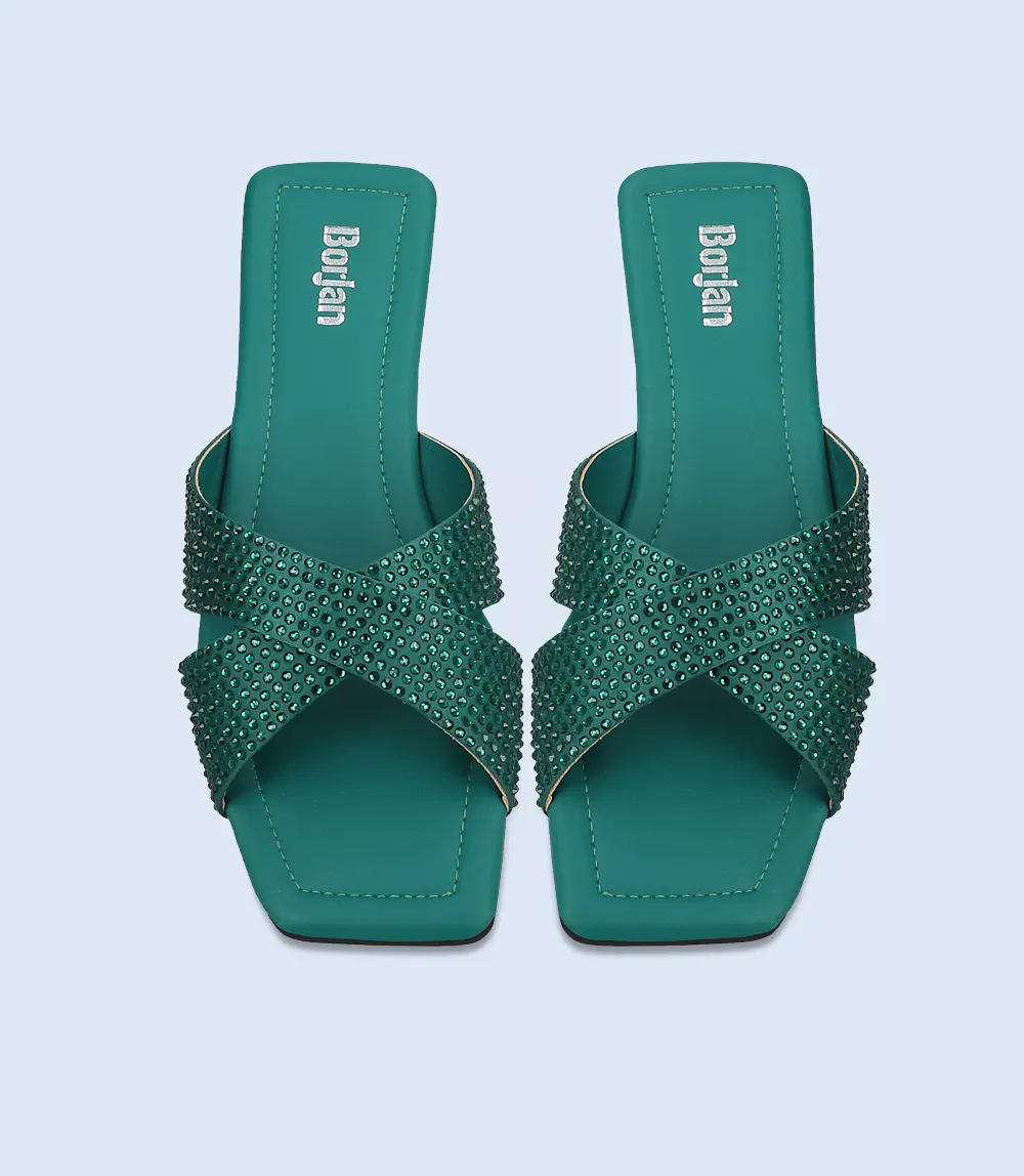 BW10014-GREEN-Women Slipper