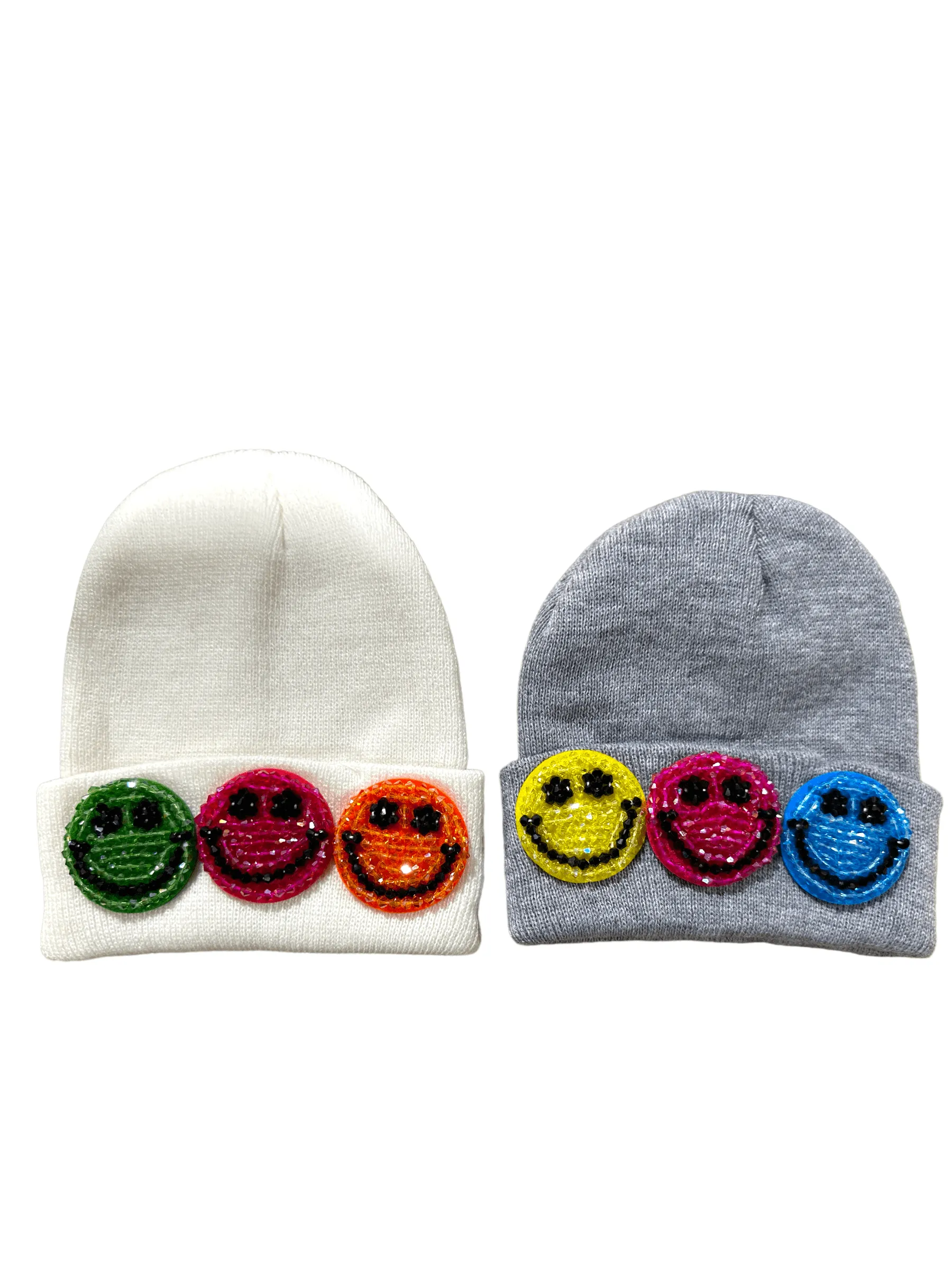 Crystal Rainbow Emoji Beanie