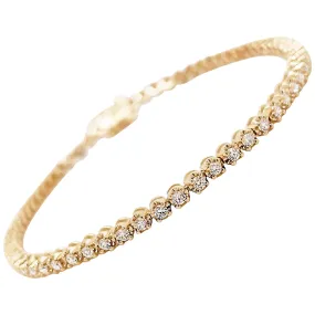 Diamond Tulip Tennis Bracelet