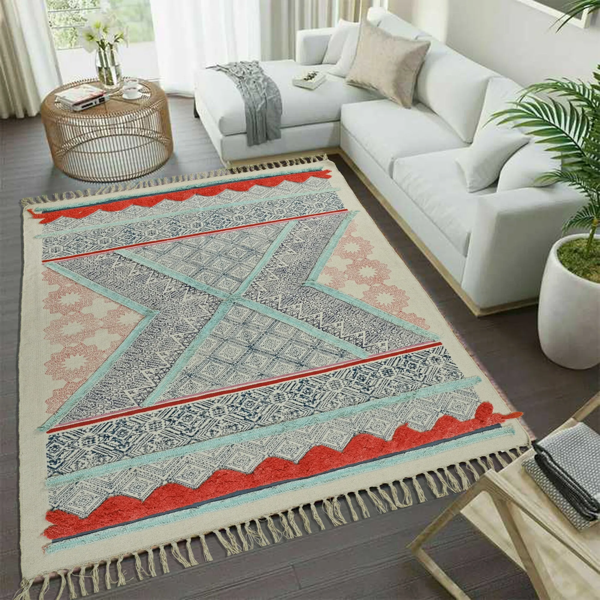 EMIR   - BLOCK PRINTED RUG