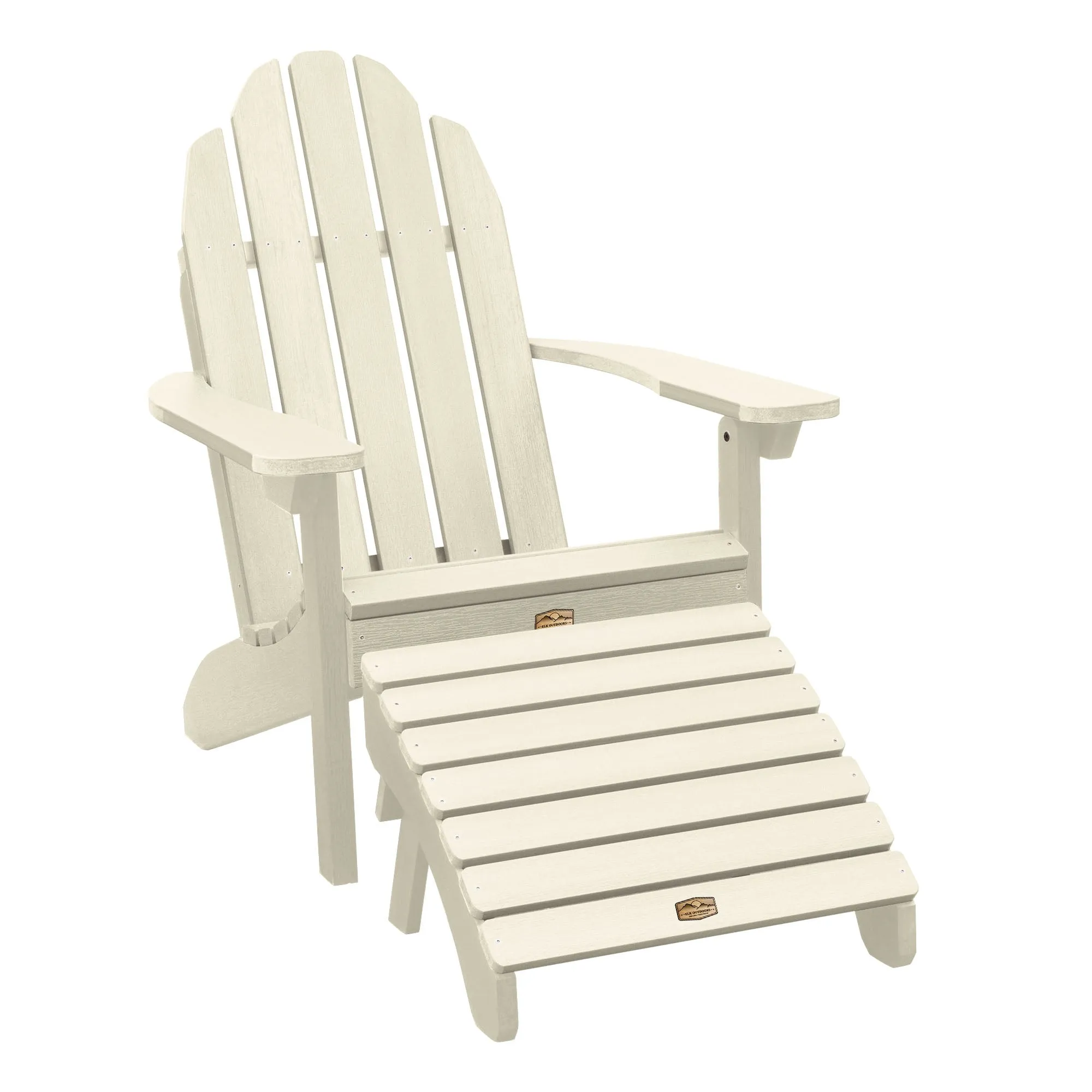 Essential Adirondack Chair with Essential Folding Ottoman