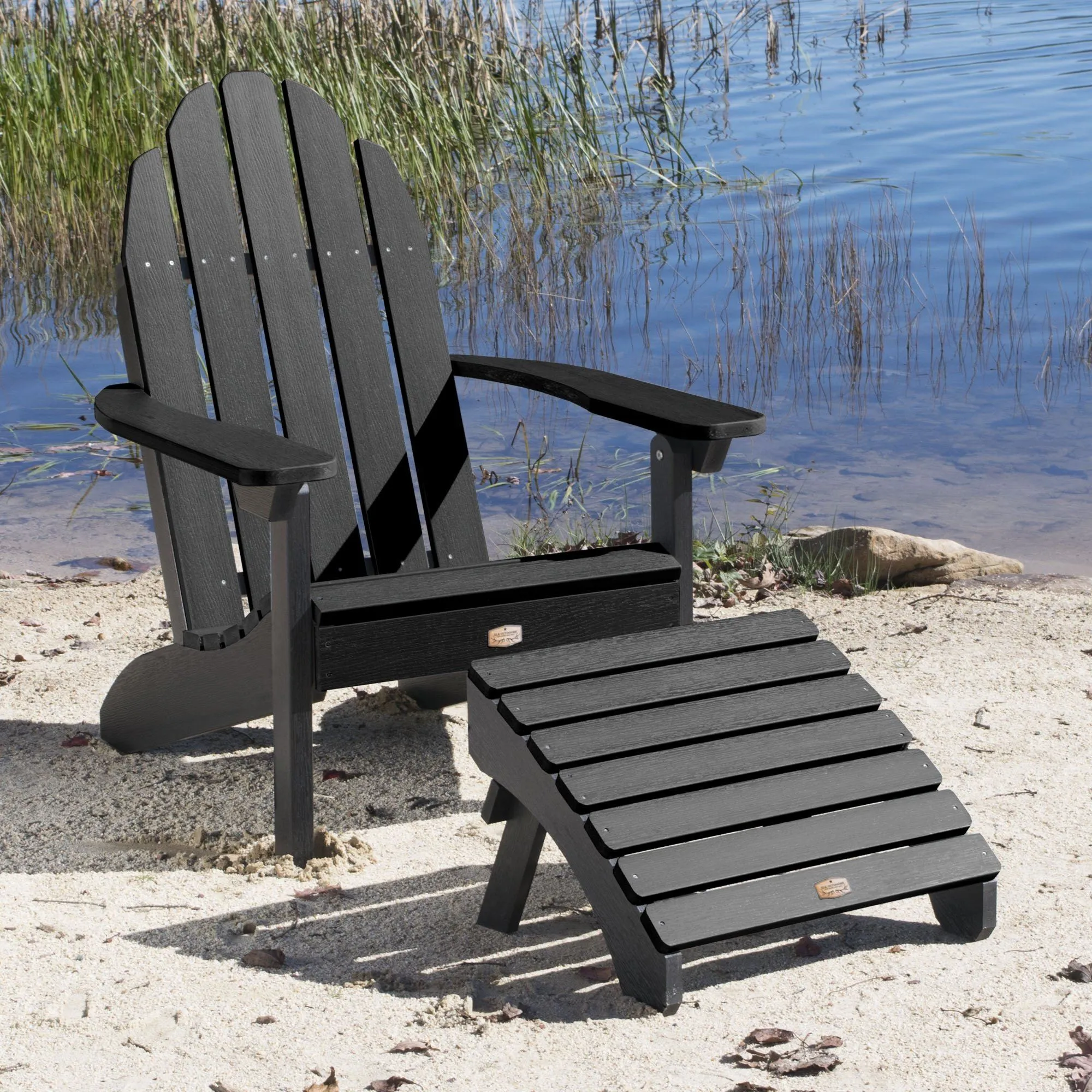 Essential Adirondack Chair with Essential Folding Ottoman