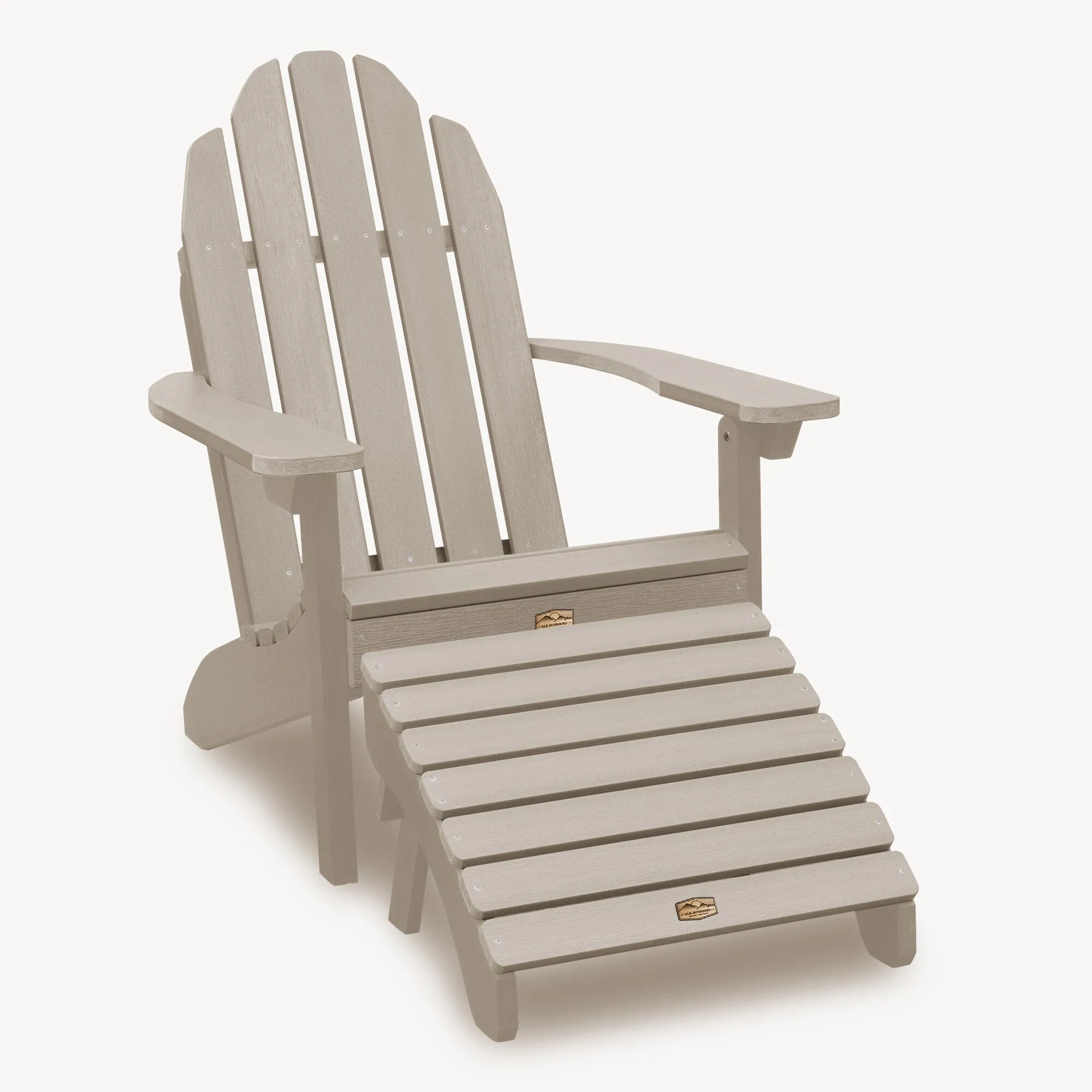 Essential Adirondack Chair with Essential Folding Ottoman