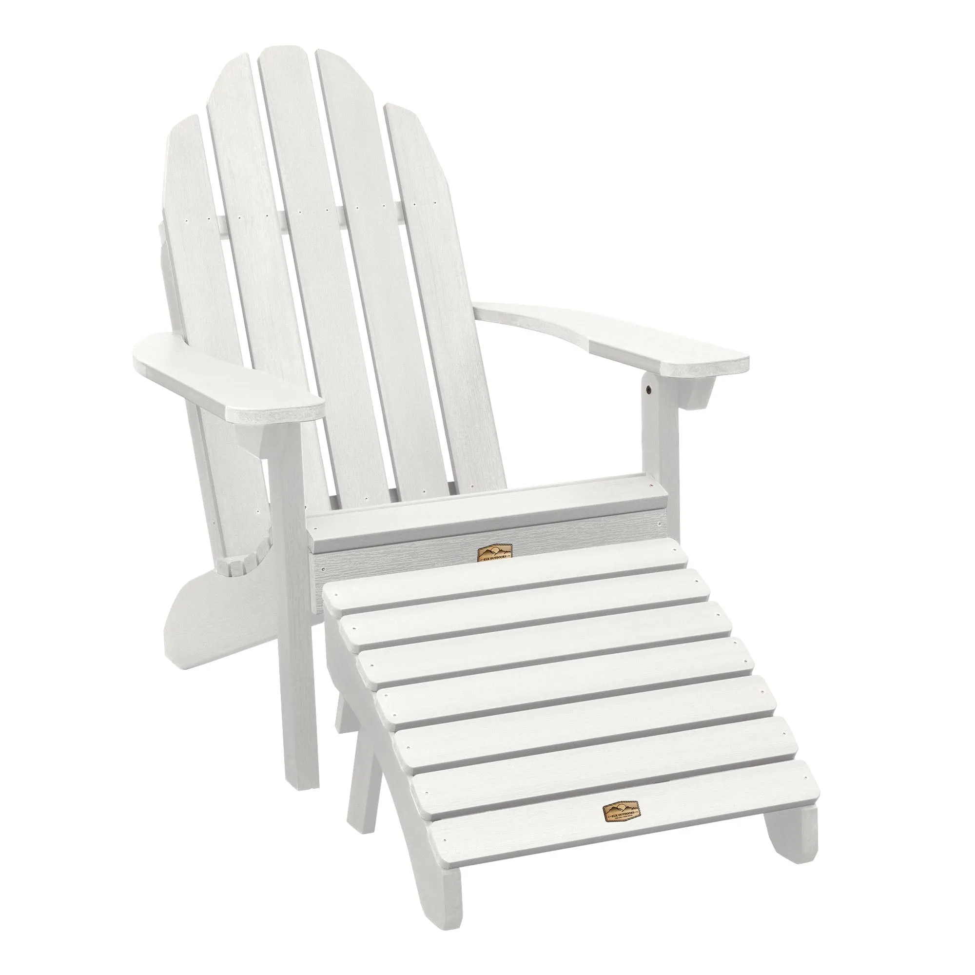 Essential Adirondack Chair with Essential Folding Ottoman