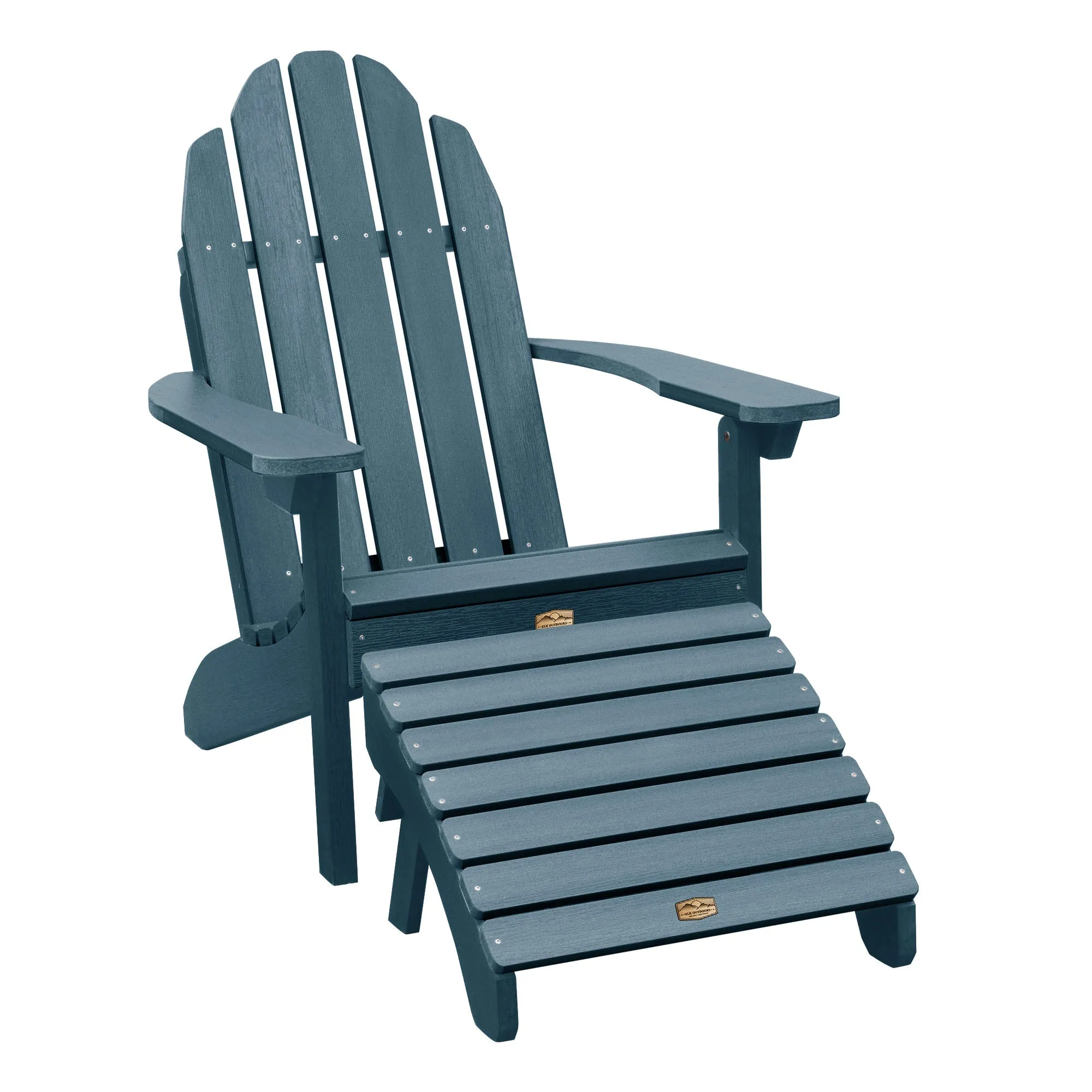 Essential Adirondack Chair with Essential Folding Ottoman