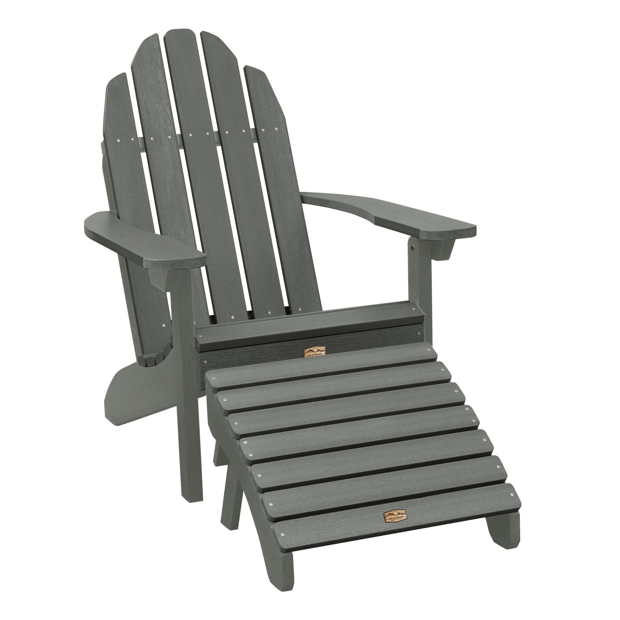 Essential Adirondack Chair with Essential Folding Ottoman