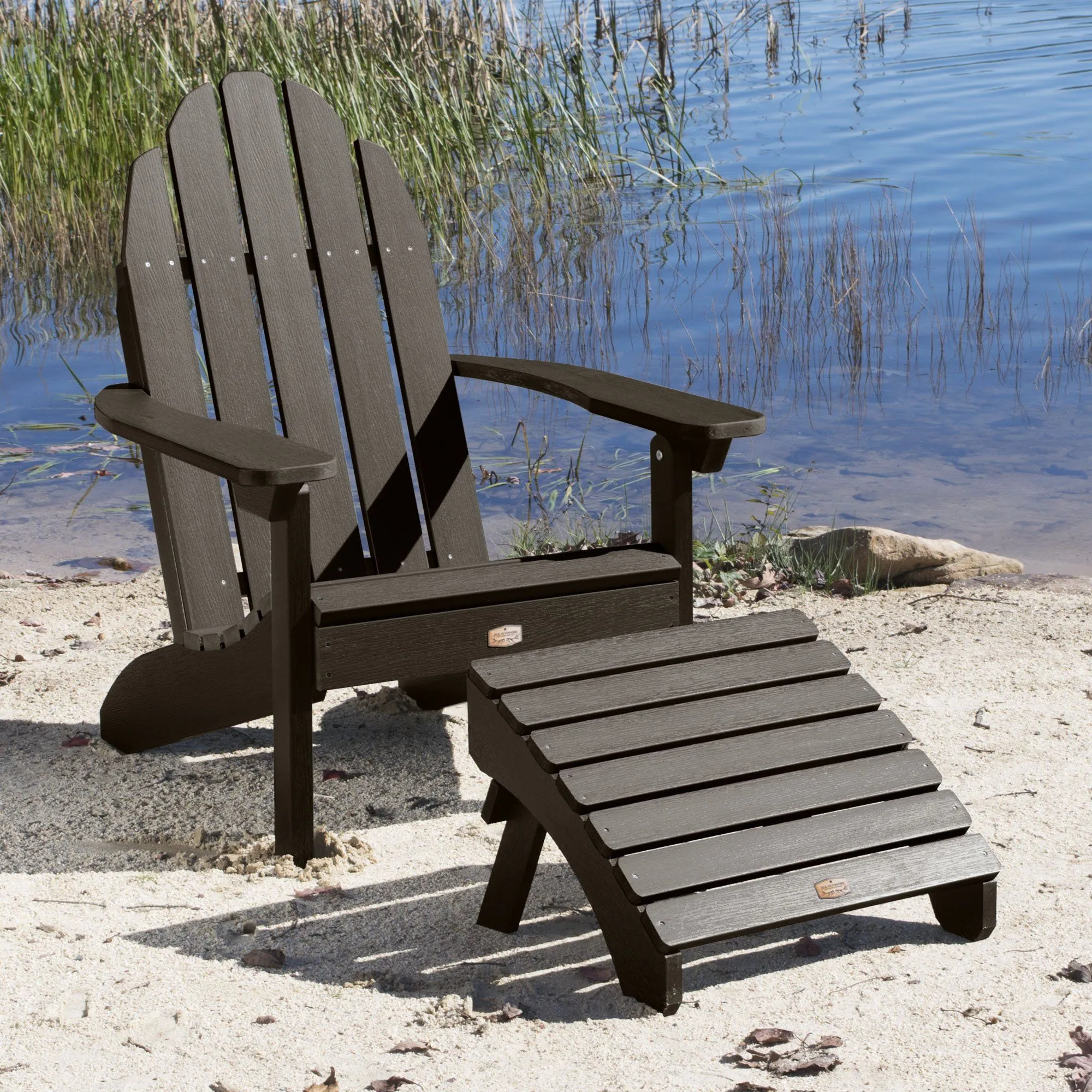 Essential Adirondack Chair with Essential Folding Ottoman