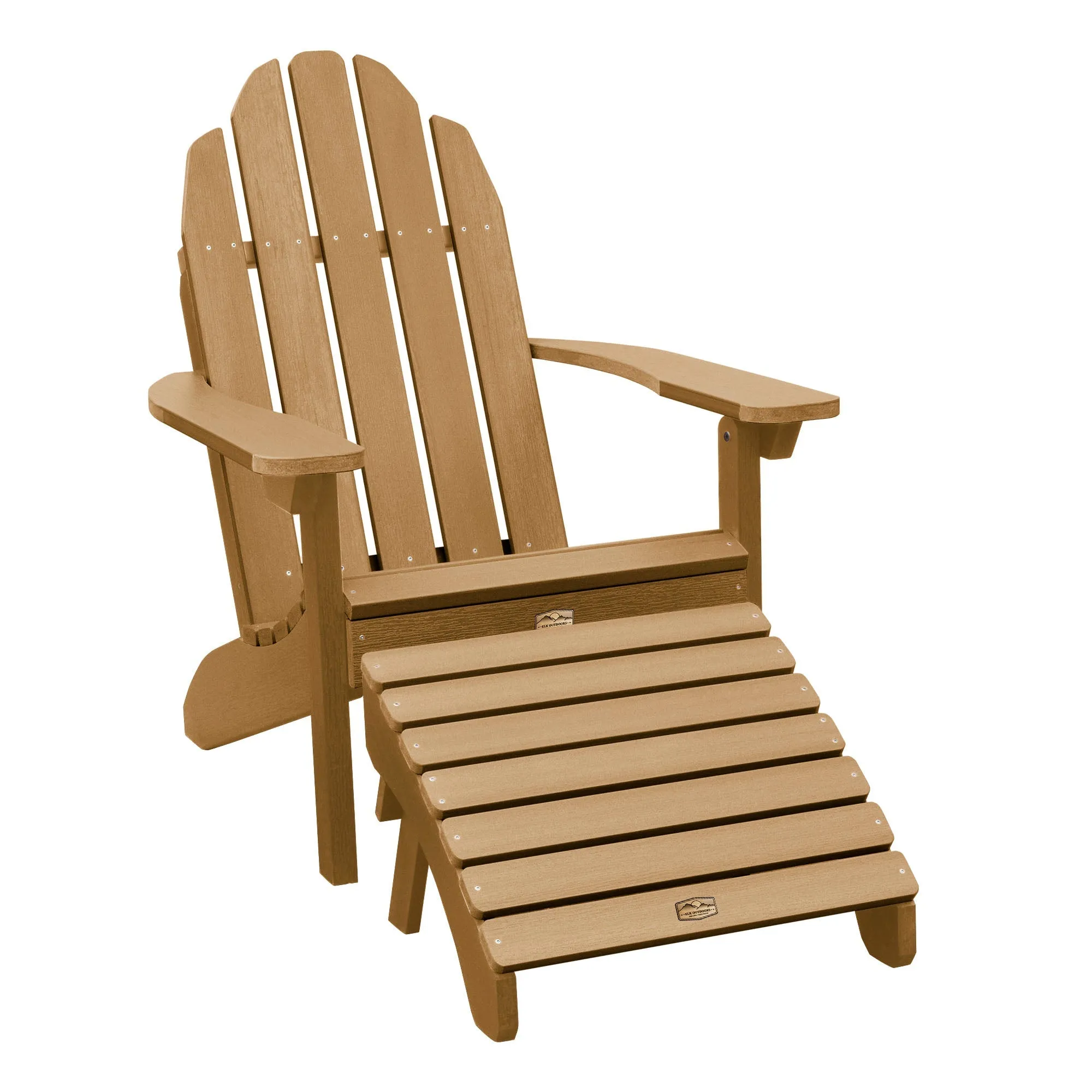 Essential Adirondack Chair with Essential Folding Ottoman