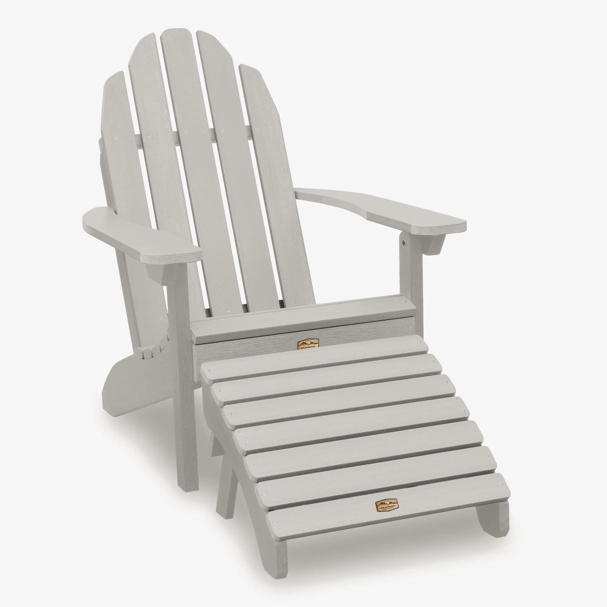 Essential Adirondack Chair with Essential Folding Ottoman