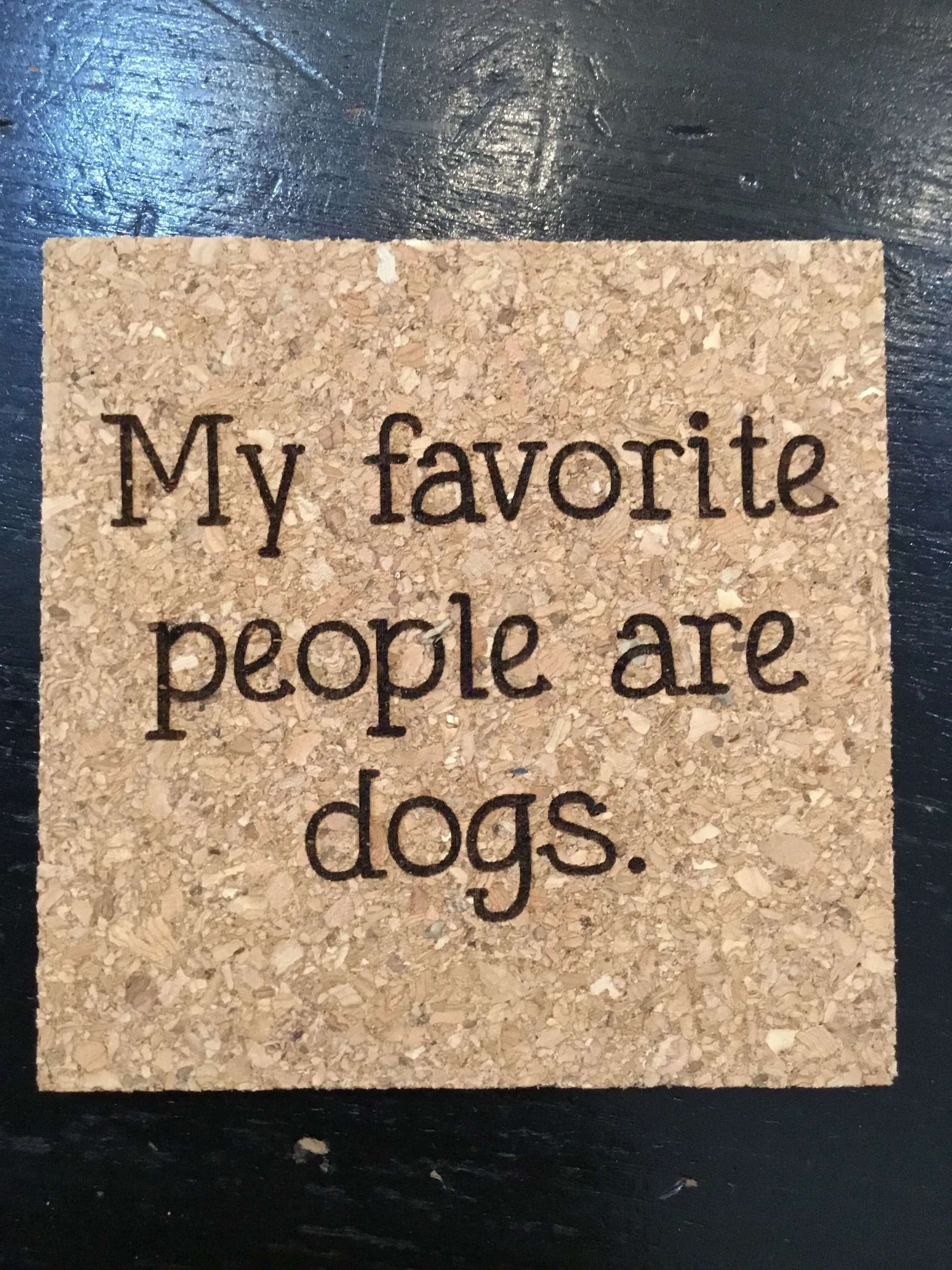 Funny cork coasters made in USA