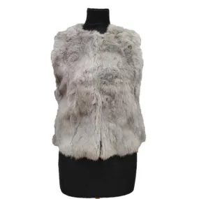 Fur Vest- Grey