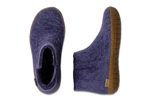 glerups Boot Purple Rubber