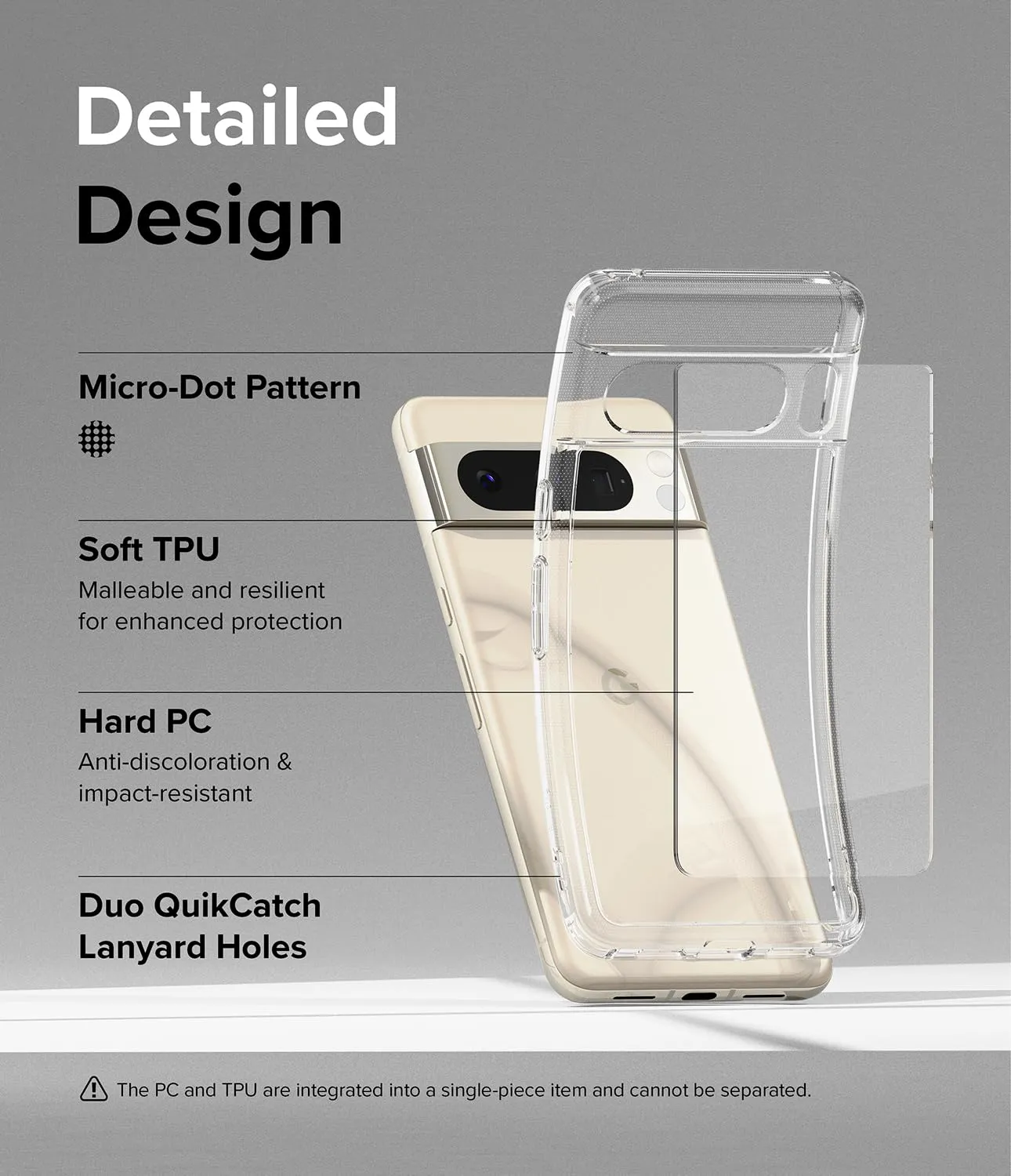 Google Pixel 8 Pro Back Cover Case | Fusion - Clear