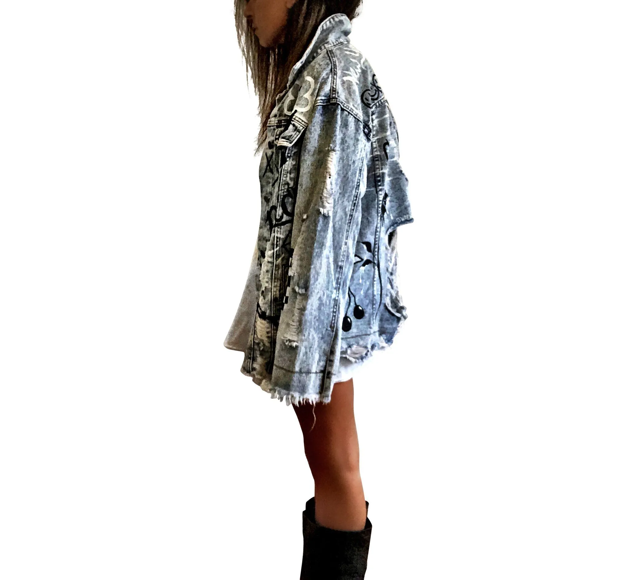 'GRAFFITI GIRL' DENIM JACKET