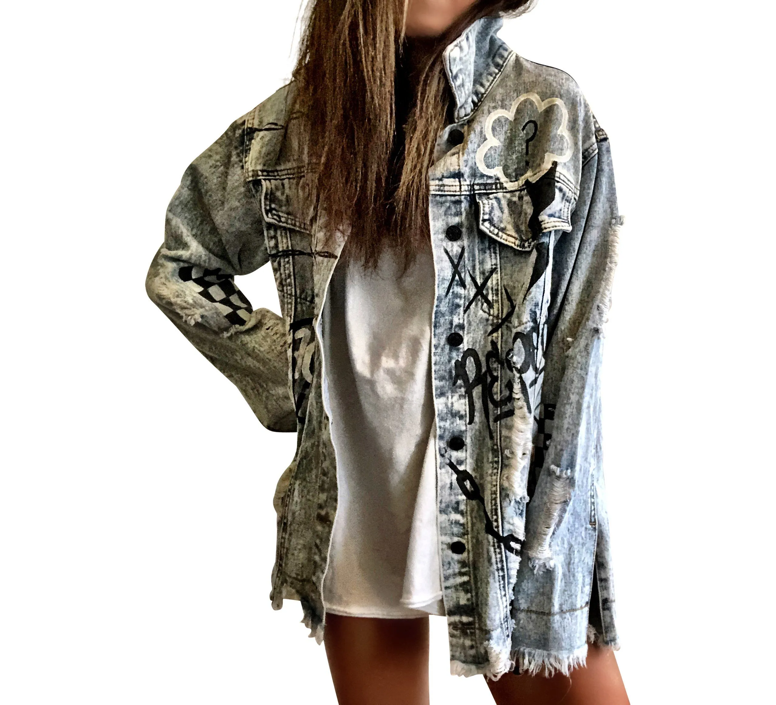 'GRAFFITI GIRL' DENIM JACKET