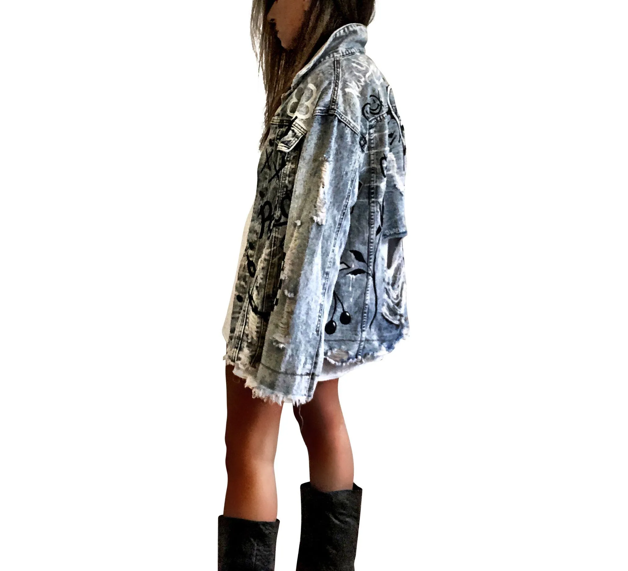 'GRAFFITI GIRL' DENIM JACKET