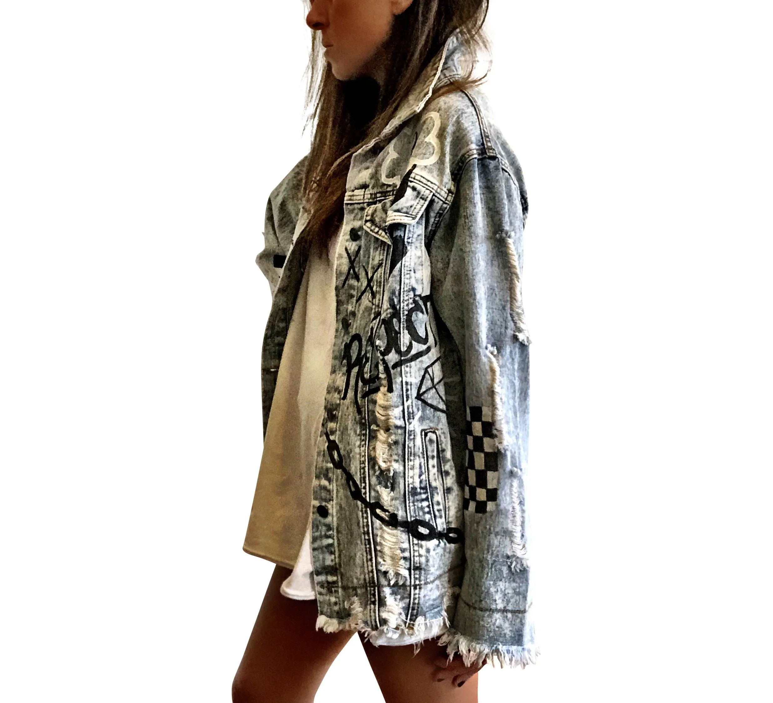 'GRAFFITI GIRL' DENIM JACKET