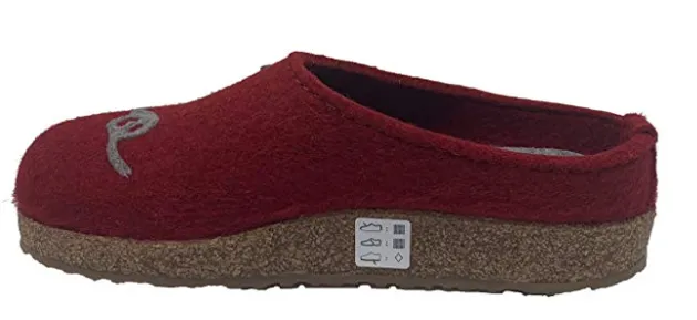 HAFLINGER Women's Grizzly Lovely Wool Clogs