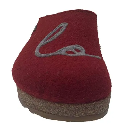 HAFLINGER Women's Grizzly Lovely Wool Clogs