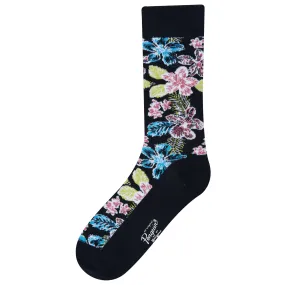 Hibiscus Floral Sock