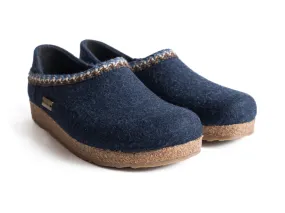 High Back Zigzag Blue Cork & Wool