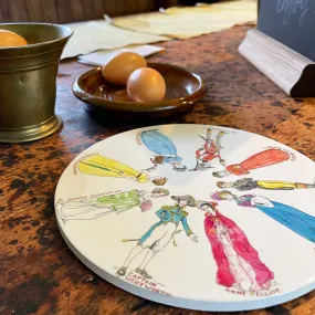 Jane Austen's House Ceramic Character Trivet - Exclusive