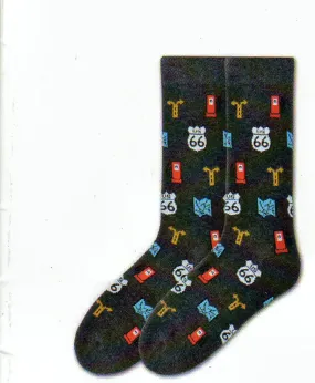 K Bell American Made Mens Route 66 Sock